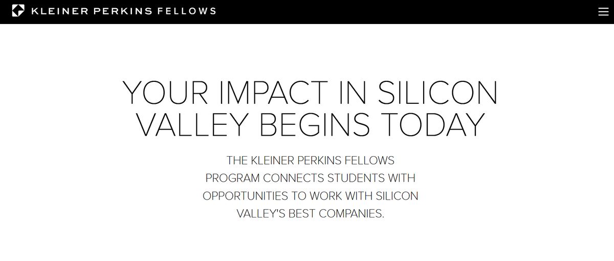 31/ Kleiner Perkins "your impact in silicon valley begins today"