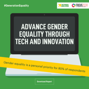 PowerInHerHand's tweet photo. NEW DATA: Like me, 80% of people take #GenderEquality personally. We must advance gender equality through tech &amp; innovation! 

How do you take gender equality personally? Learn more here: 
https://t.co/MUcrG6Gc6l 

#GenerationEquality @WomenDeliver https://t.co/yMa8Q1Zzsf