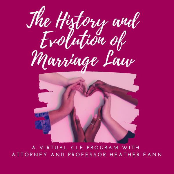 Join us for a CLE on the history of marriage law in honor of Valentine's Day. Friday, February 12 at 12:00. Attorney Heather Fann will explain how marriage law has evolved to be more inclusive. Here the link to register: birminghambar.org/events/EventDe…