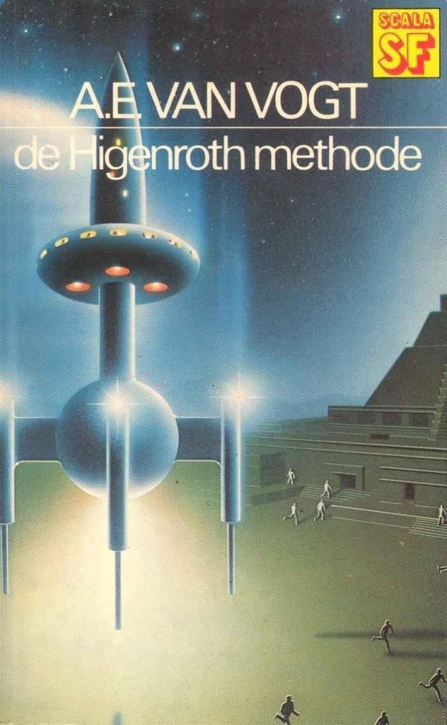 Uncredited 1975 cover art to De Higenroth Methode, by A. E. van Vogt