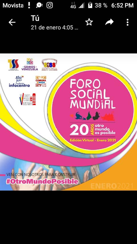 Infobolivar3's tweet photo. #OtroMundoPosible Es necesario actuar para cambiar al sistema y garantizar la convivencia mutua https://t.co/cZEIgecZ4Y