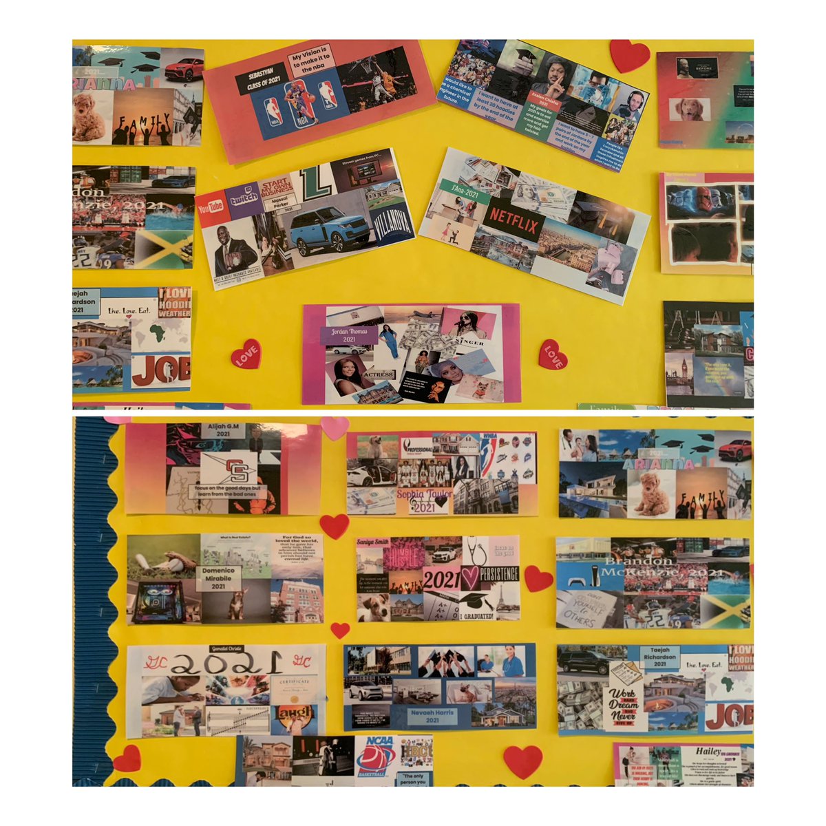 SFABronx's tweet photo. As our 8th Graders begin the process of choosing their Catholic HS, Mrs. Ninette decided to help them by having them create Vision Boards using @Seesaw in Art. Promising futures for @Grade8SFABX #CSW2021 #Classof2021 @BXNEEBSchools @ArchNY_Schools @NE_BronxADNY https://t.co/gHSvKjOkdE