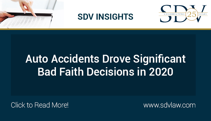 SDVLaw's tweet photo. Auto Accidents Drove Significant Bad Faith Decisions in 2020. Click here to read more. >> https://t.co/vGA7NmGkYI https://t.co/iqxjKYEdnX