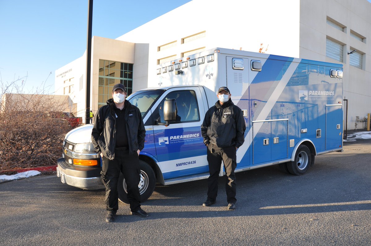 San Juan Regional Medical Center’s EMS First Responders are proud to help at the <a href="/NMDOH/">NM Dept. of Health</a>'s vaccination clinic at <a href="/SanJuanCollege/">San Juan College</a> Juan College. Register for your vaccine today at vaccinenm.org.
#COVID19 #GoalisGreen #AllTogetherNM
<a href="/SanJuanCountyNM/">San Juan County NM</a> <a href="/CityofFmtnNM/">City of FarmingtonNM</a>