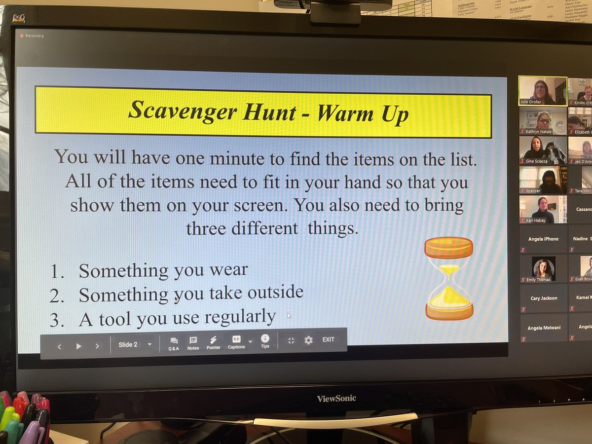 KOReillyDPS's tweet photo. #HappeningNow Starting off the day with a fun scavenger hunt leading into the Hindley Executive Function Parent Coffee @DrollerJulie @mrs_damico https://t.co/twDpfnyz8d