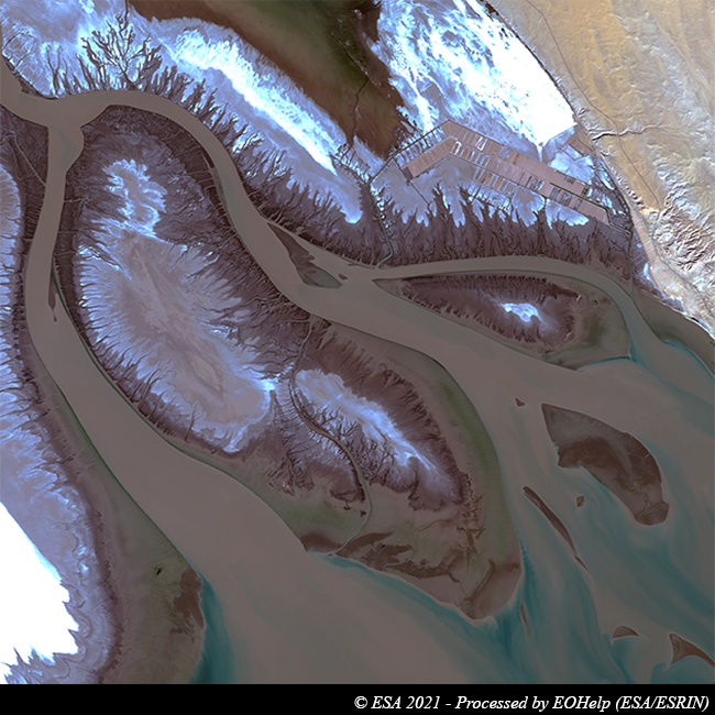 ESA_EarthOnline's tweet photo. Copernicus #Sentinel2 over Alto Golfo de California #UNESCO #BiosphereReserve, NW #Mexico, Sonora state.
The image focuses on #Colorado #RiverDelta area, having an extremely high #tidalrange; at highest tides, #IslaMontague (lower right) is inundated.
See: https://t.co/xblwelaxjC https://t.co/Ry2zXQEhIm