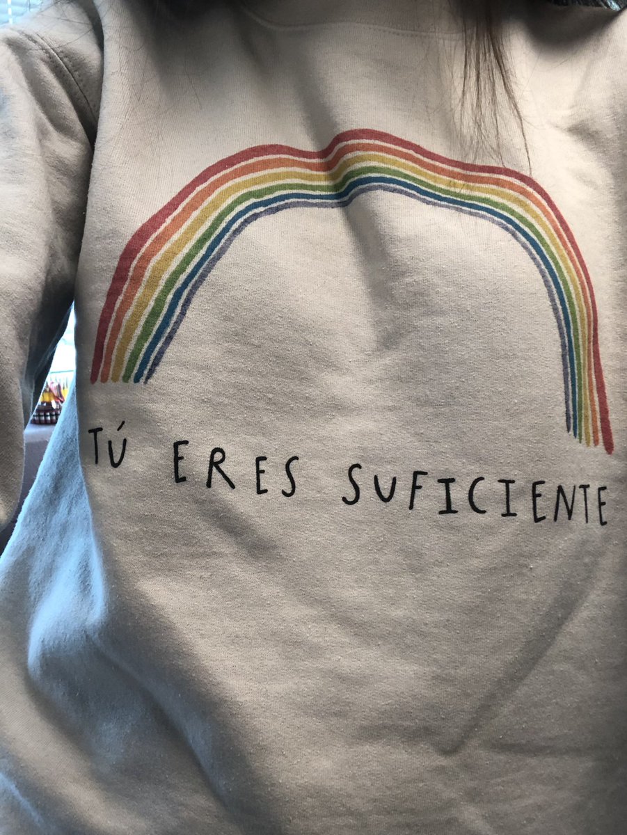 SraWelsh's tweet photo. Love my new sweatshirt 💛 #Túeressuficinete #youareenough https://t.co/XNqug1sd4H