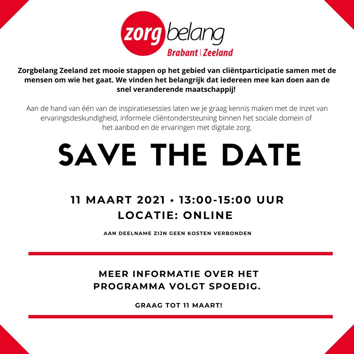 Wij zijn verhuisd. Op 11 maart 2021 organiseren wij daarom een leuke online inspiratiesessie. Reserveer deze datum alvast in je agenda! Meer informatie volgt snel. Houd hiervoor onze website en socials in de gaten.