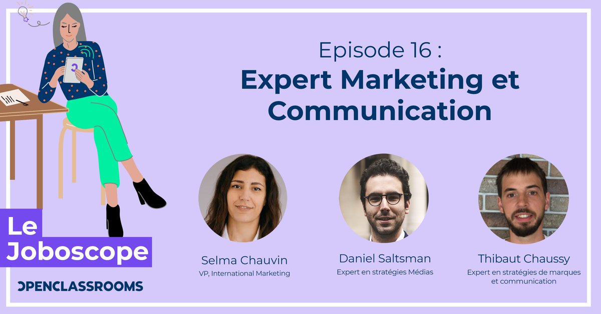 Le Joboscope est de retour ! Au programme cette semaine, les métiers d'expert du marketing et de la communication avec Selma Chauvin de chez <a href="/UKG_FR/">UKG France</a> et Thibault Chaussy de chez <a href="/innocent_Fr/">innocent France</a>.

Liens d'écoute ⬇️