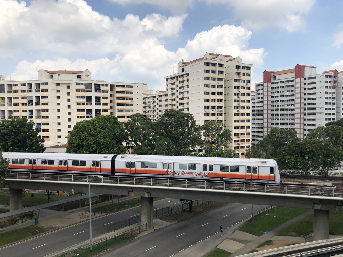 A thread with images of trains from some cities I have travelled to. Starting with Singapore  The buildings you see around are the trademark  #HDB public blocks where the major population lives  #Trains  #MRT  #Singapore  #LRT  #Transport  #Apple  #Thephotohour (1)