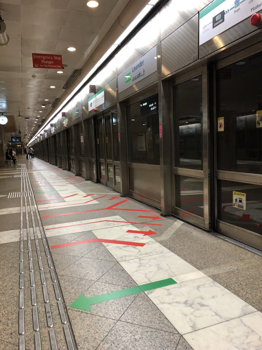 Some more from  (as I have lots of them!) showing on of the stations and interior of a train. One of the few places where no eating or drinking is allowed in the stations or on the trains  #Train  #Singapore  #MRT  #Apple (2)