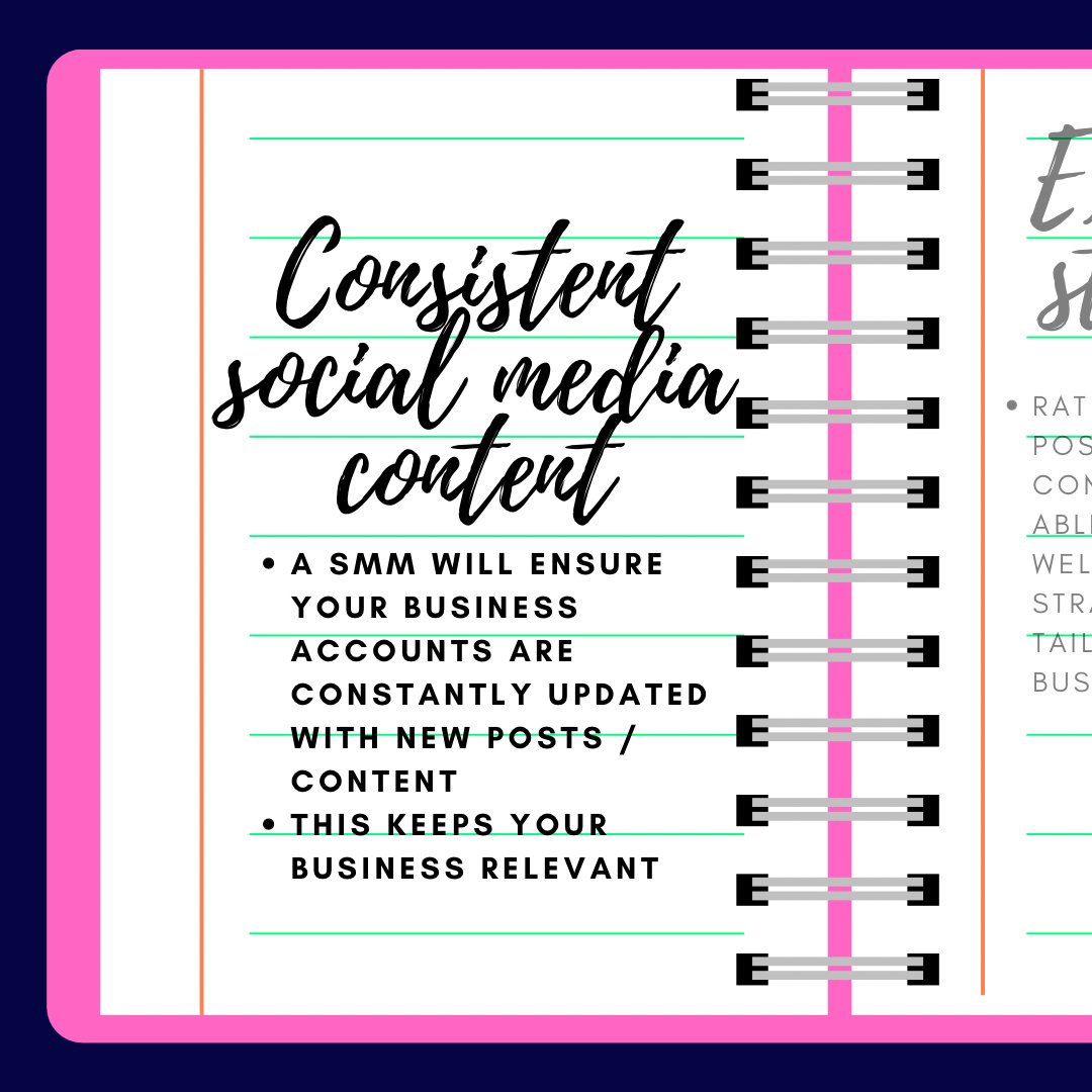 ReahSubron's tweet photo. Part 1 : Why exactly should you work with a social media manager? A social media manager takes a load of pressure off running a successful business and efficiently runs your social media channels. Message me for more information regarding how I can help your business today! 🙂 https://t.co/kl9I6wNUGs