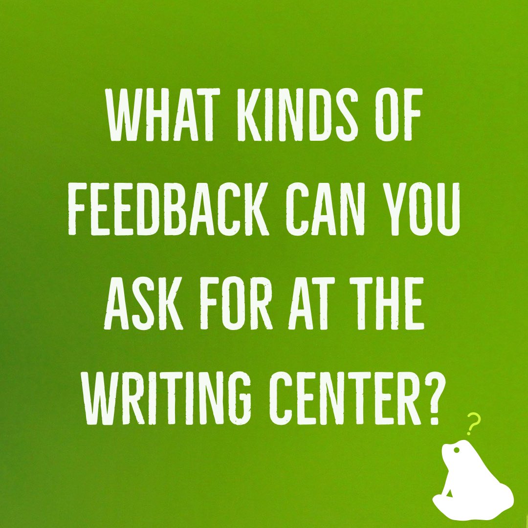 ECUWC's tweet photo. Stumped about where to start when asking for writing help? Try these ideas! Thanks again to UNCCH for this resource! Check out the full article here: https://t.co/oroLLtcXZv #piratenation #ecu #writinghelp https://t.co/NyE7CsYVlS