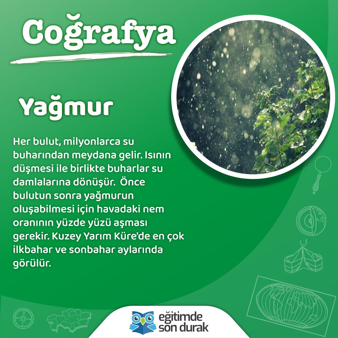 Barajlar doldu. 🌧️😅
Peki nasıl? 😏☔

O halde kitaplarımızdan yağmurun nasıl oluştuğunu tekrardan hatırlayalım 🤗

#egitimdesondurak #coğrafya #cografya #yks #ayt #tyt #coğrafyanotları #cografyanotlari ##coğrafyaöğretmeni #havadurumu #havaolaylari #lgs #yagmur #yağmur