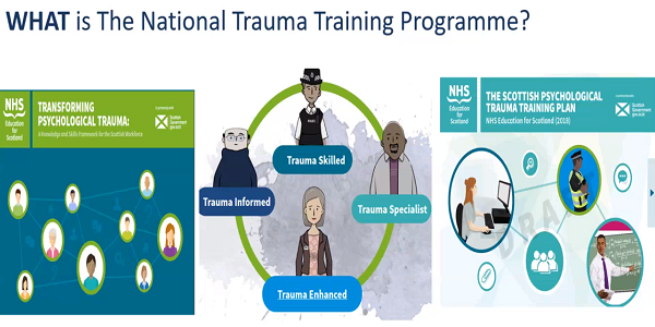 TILothian's tweet image. Scotland, we have an national trauma training programme!  Find out more transformingpsychologicaltrauma.scot Great to hear about how this relates to justice and victims services from @NES_Psychology Caroline Bruce.  @improvserv @VAWNetwork  #traumadeepdive #transformingpscyhologicaltrauma