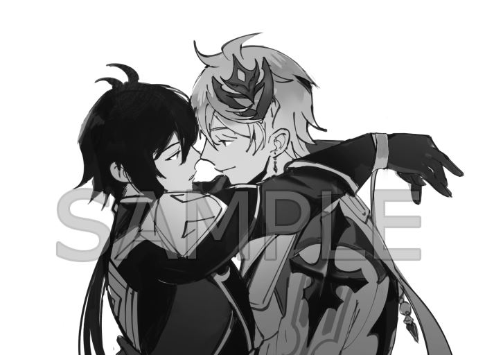 One of my fav couple sketch commissions i finished last year (i opened unlimited slot and closed in regret because they are too many :D), but i was really happy that i could finish them before new year coming xD i picked them as my fav because of the pair/result; just my taste