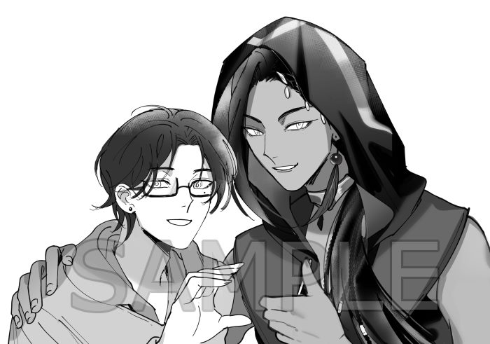 One of my fav couple sketch commissions i finished last year (i opened unlimited slot and closed in regret because they are too many :D), but i was really happy that i could finish them before new year coming xD i picked them as my fav because of the pair/result; just my taste