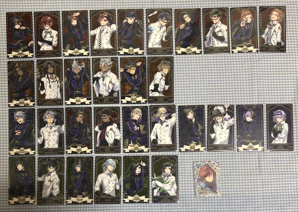 ツイステ アルカナ カード 2 実験着 式典服 交換

【譲】 リドル エース デュース トレイ ケイト レオナ ジャック ラギー アズール ジャミル ヴィル ルーク エペル マレウス シルバー リリア

【求】 オルト （同種、キャラ毎まとめてのみ）

池袋（固定ツイの日程）、秋葉原手渡しのみ