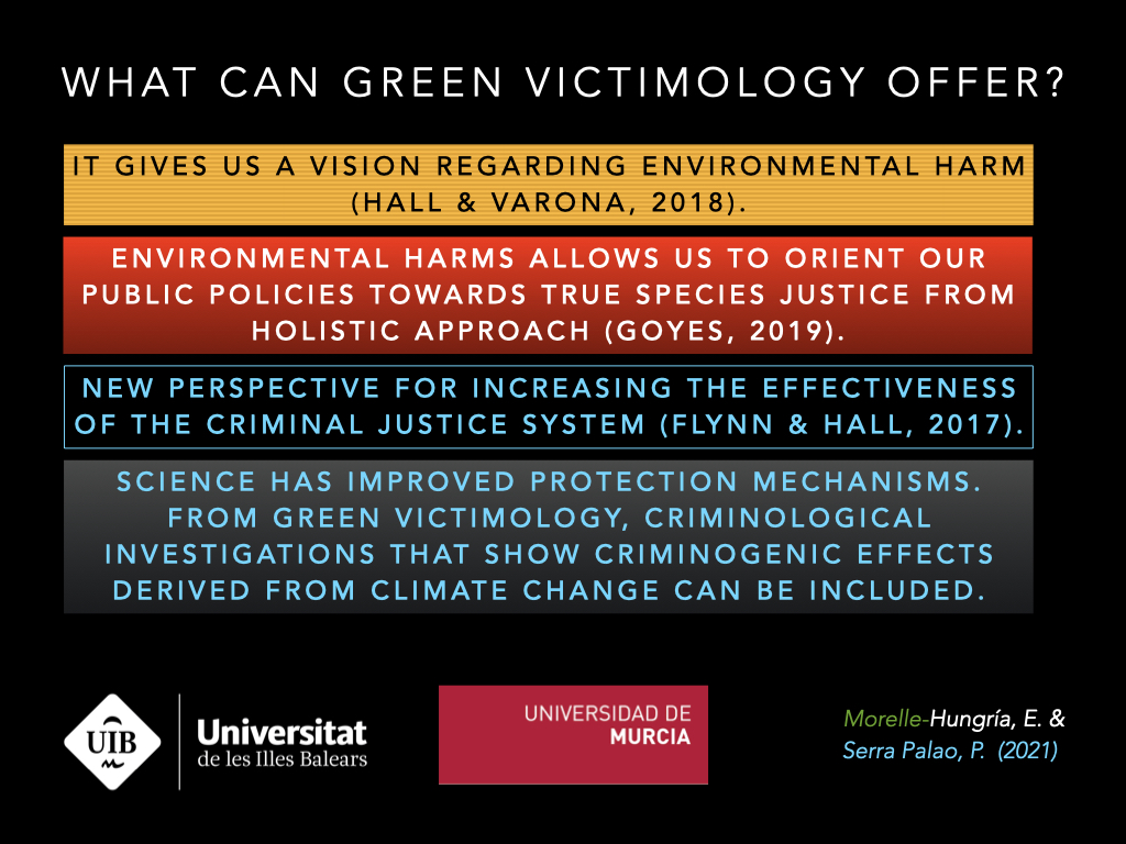 5/5 Harms caused by human-induced CC on ecosystems, species & the individuals that comprise them requires a holistic analysis without losing sight of individuals: GV has the potential to reconcile conflicting historical approaches @pserrapalao & I will have more!  #GreenCrime2021