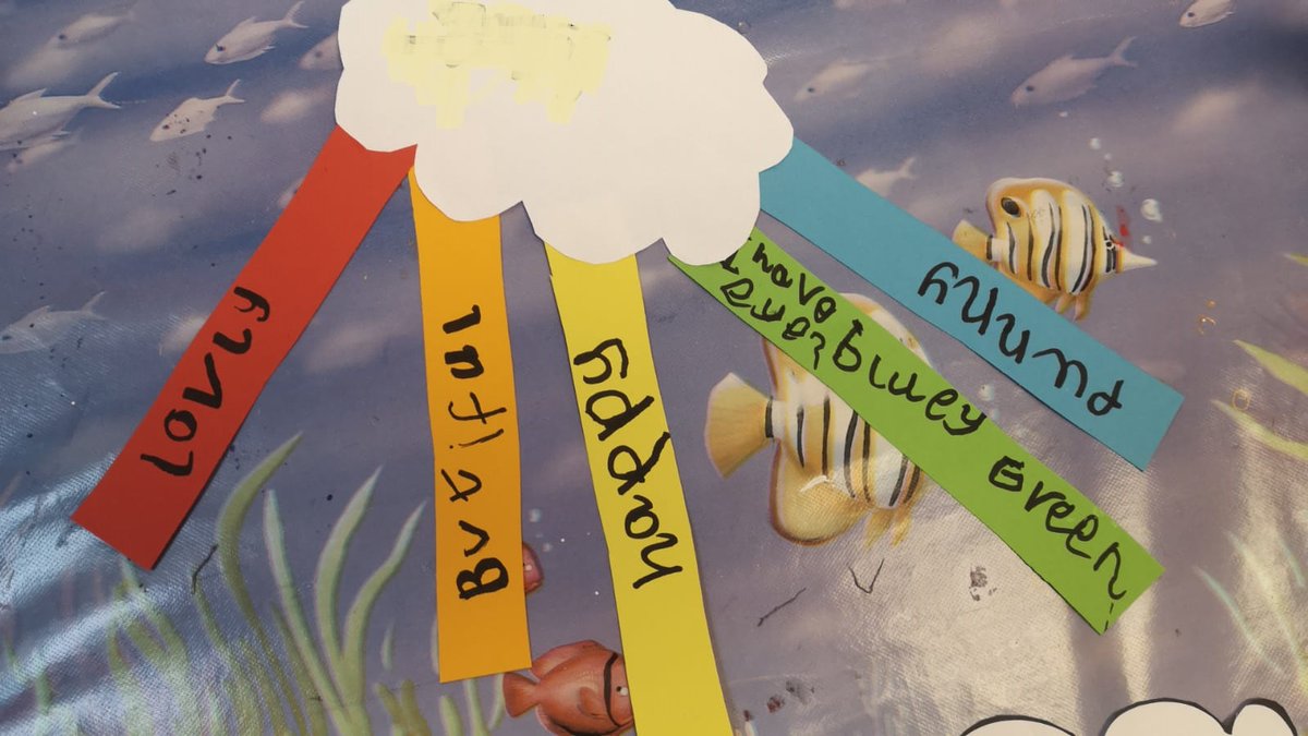 chapelendinfant's tweet photo. #EYFS #motivatedtowrite #lovetolearn Children in Reception were asked to write some adjectives to describe themselves (using their phonic sounds to help them). https://t.co/3pv77Fh1Dm