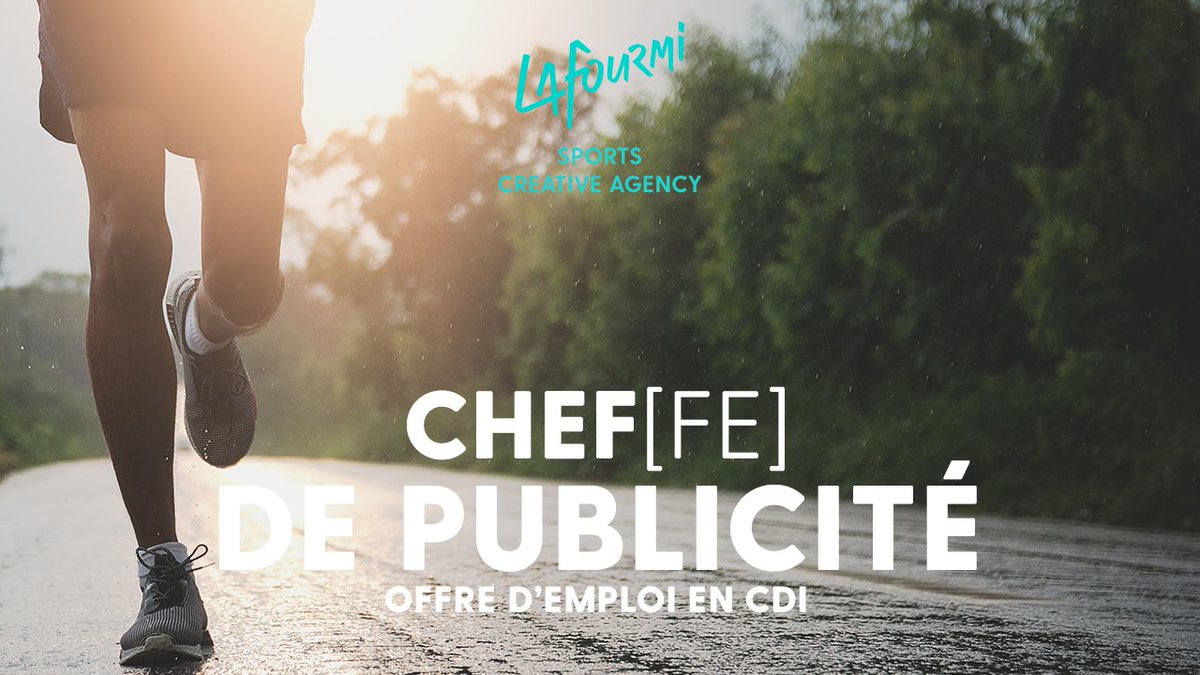👋 La Team LAFOURMI recrute un.e chef.fe de publicité en CDI :

👨🏼‍💻👩🏼‍💻 bit.ly/3qZtcrP
💥 On t’attend
📍42 rue des Tilleuls / 92100 Boulogne-Billancourt