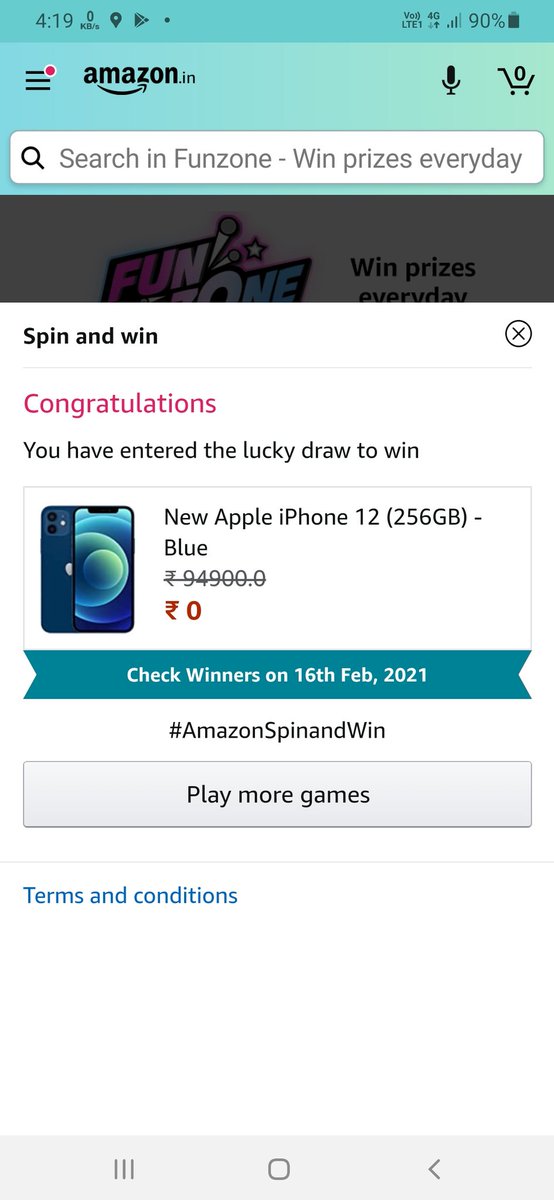 PatilKundan2's tweet photo. #AmazonSpinandWin #AmazonQuiz #amazon @amazonIN https://t.co/waYRtZNA02