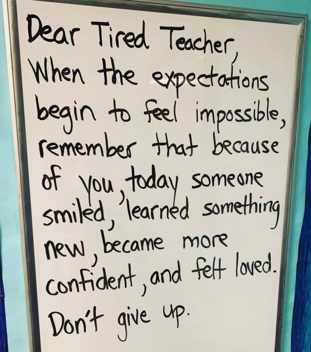 hoare_amy's tweet photo. For all the teachers, TA’s, support staff, office staff and anyone else that needs to here this 🥰 @TheFederation1  #cep https://t.co/c9DWgkoL92