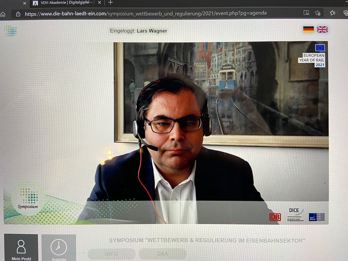 „Wir haben als Branche gelernt, konzentriert mit einer Krise umzugehen. Wir sind mit hohem wirtschaftlichem Risiko weitergefahren - wir brauchen einen starken #ÖPNV und eine starke #Eisenbahn, denn der Klimawandel macht keine Pause“, VDV-Präsident Ingo Wortmann beim DB-#Symposium