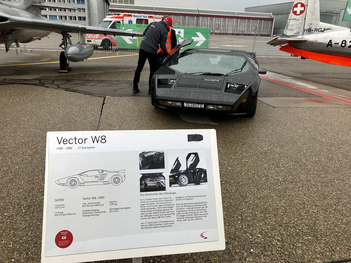 Ank_kumar's tweet photo. @LienhardRacing Vector W8 at @zrh_airport and Autobau, Romanshorn
#VectorW8 #Supercars https://t.co/ogwvzy4kjZ