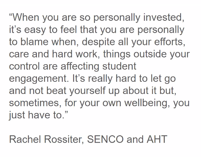 MariaConst_'s tweet photo. @DavidBartram_ quoting the wonderful @rlrossi64 in his 10 top tips including taking time for self-care #edukeySEND @provisionmap https://t.co/lGLEWsEYlx
