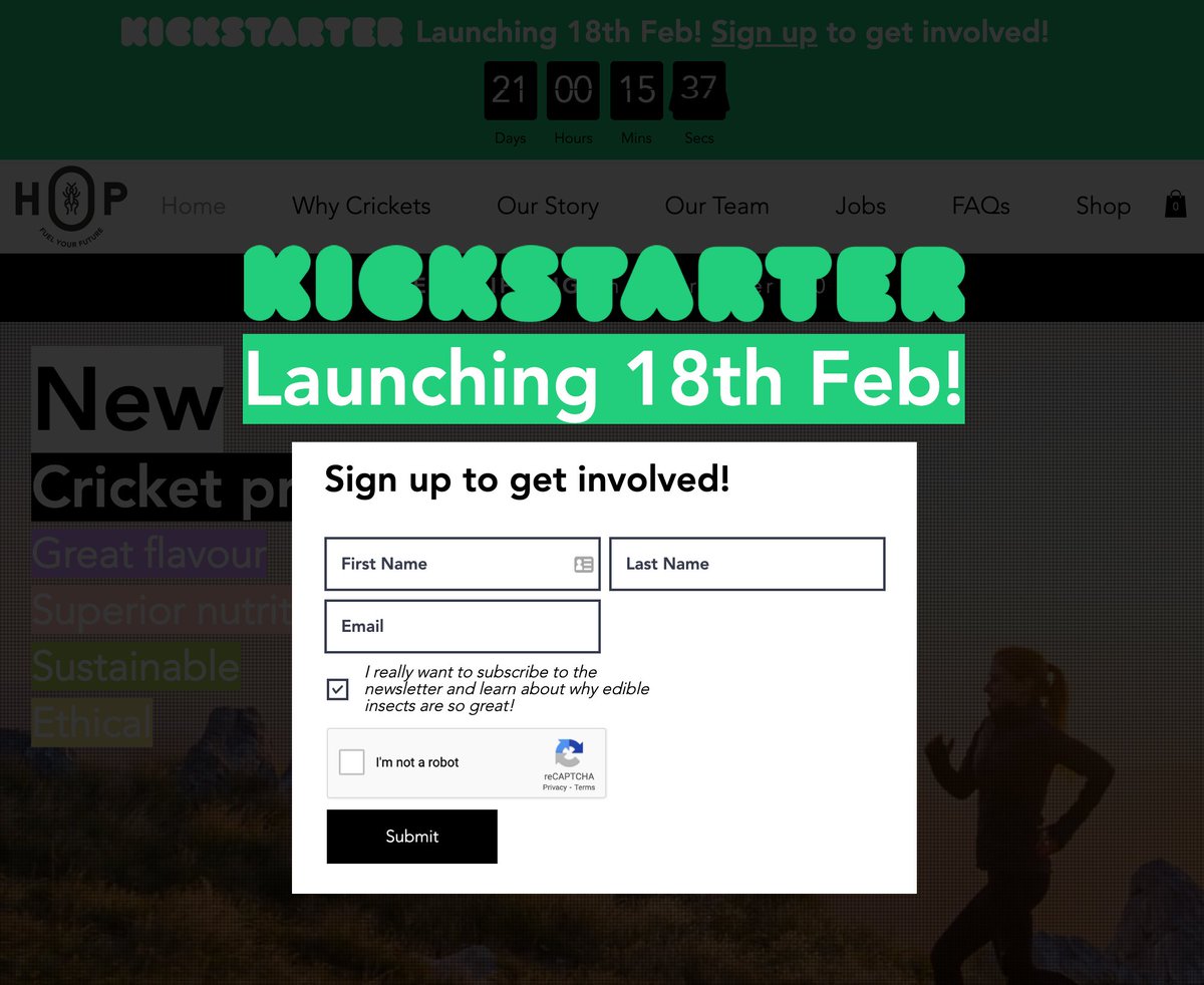 ⏰ COUNTDOWN BEGINS! 21 days until <a href="/HOP_BARS/">HOP_BARS</a> Kickstarter launches (Thursday 18th Feb) 🎉

📈 We've got a lot of ambitious goals
💸 We're raising money and your support to help us achieve them!
👉 Sign up to get involved: hopbar.co.uk

#kickstarter #cricketprotein