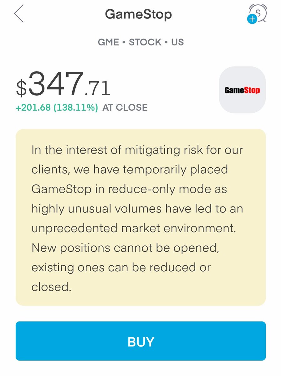 HolySwordsmith's tweet photo. @wsbmod looks like platforms are locking the little people out (this is Trading 212) https://t.co/vnZv0Q0BNd