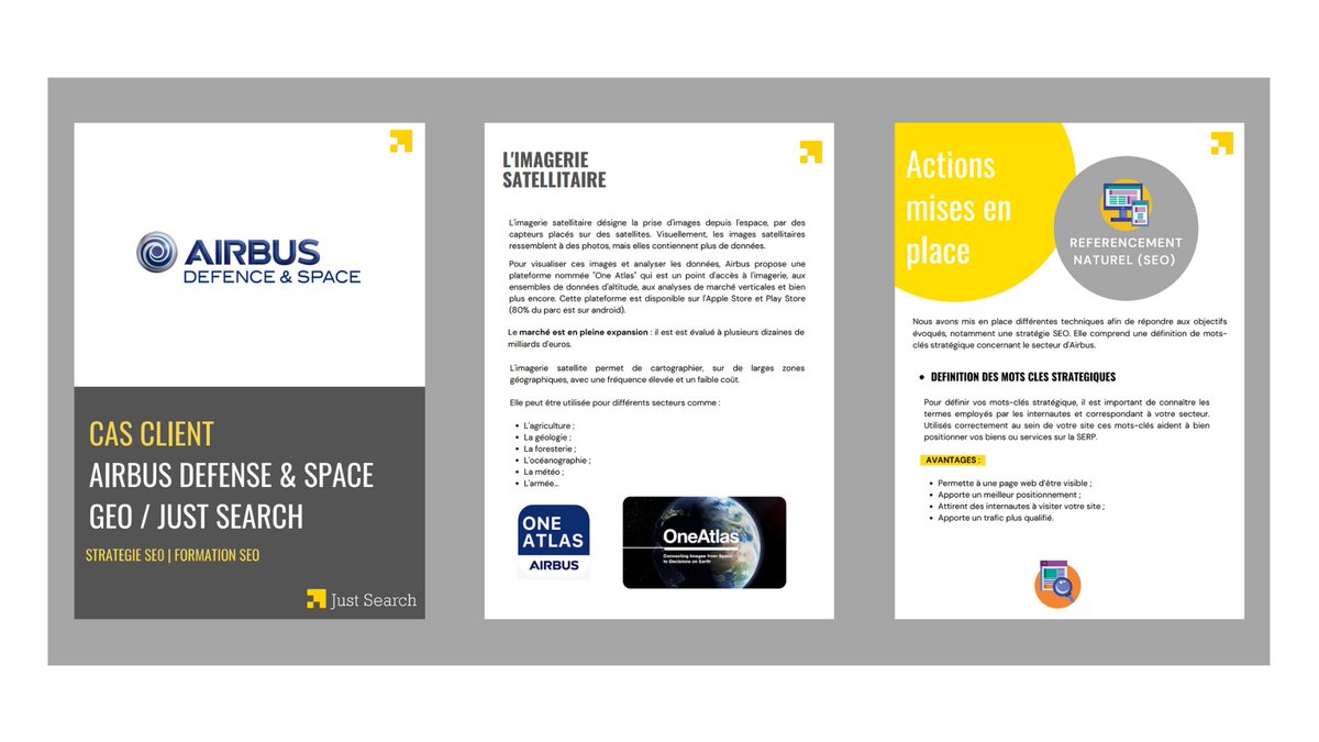 Envie d'en savoir plus sur Just Search ?🤖 Découvrez nos #casclients expliquant les stratégies digitales mises en place et les résultats obtenus par nos clients 💪 Téléchargez-les sur notre site web ! Cette semaine, celui d'Airbus : buff.ly/3a20Ypt