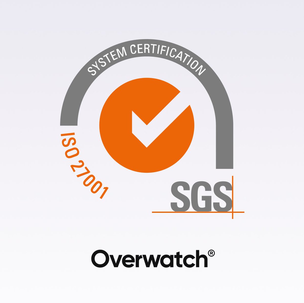 As part of our commitment to information security, Overwatch is now ISO 27001 compliant.