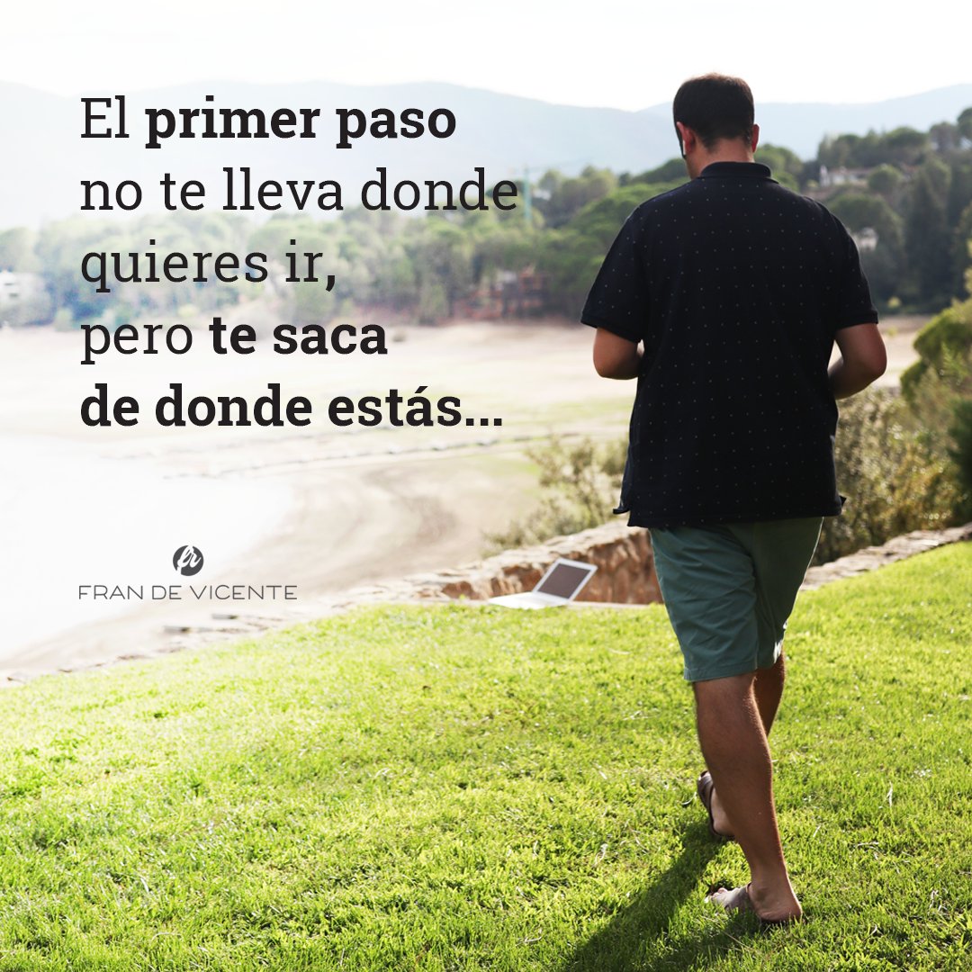 Merece la pena contemplar ese tiempo que se pierde en dar el primer paso... ⌚.
💪 Dar el paso y avanzar será la primera parte del camino que te espera por recorrer 🙌.
Y tú… ¿cómo te planteas el primer paso? 
Te propongo algo, 🔥 ¿te suena la semana #GánateLaVidaConGoogle?