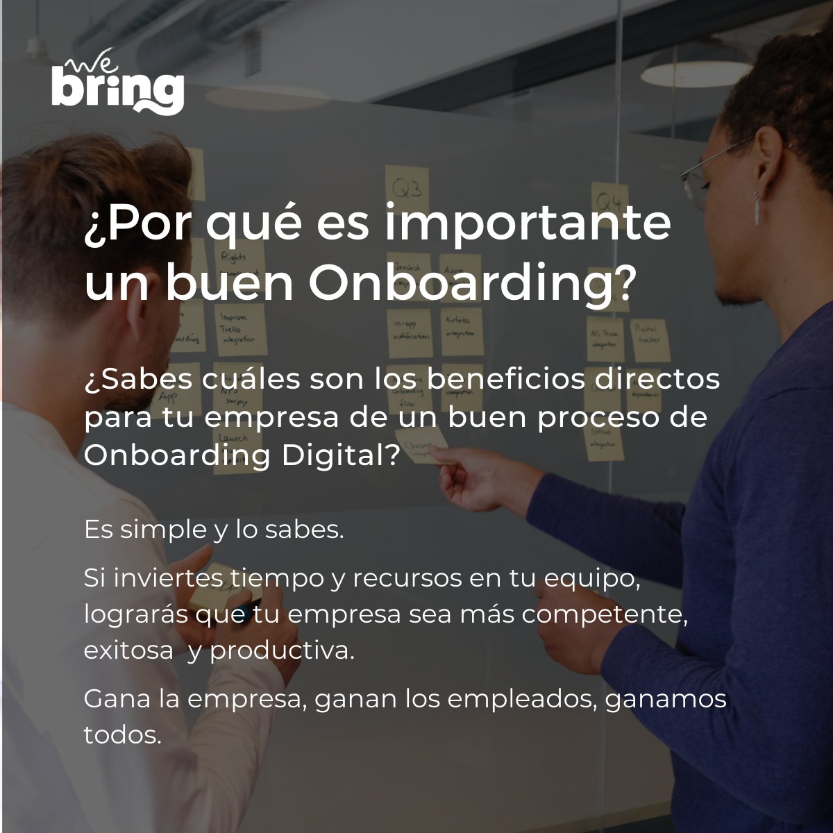webringconsult's tweet photo. 📢¿Por qué tiene sentido invertir en procesos de Onboarding Digital?

💪Apuesta por tus trabajadores desde el minuto uno y mantendrás el talento dentro de tu empresa.

Si quieres saber más, no dudes en ponerte en contacto con nosotros👇
https://t.co/BzkhIpJZMU https://t.co/MkJgurTJxM