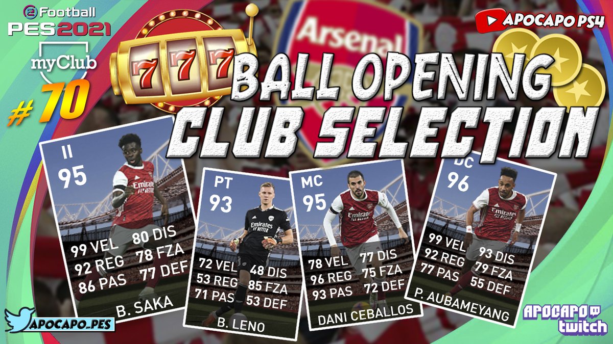 APOCAPO_PES's tweet photo. 👉▶️https://t.co/8EFpIydUHi
▶️https://t.co/8EFpIydUHi👈

Buscando a Bukayo SAKA!!! #ClubSelection ARSENAL!
@officialpes @PESlatam @_SharePES 
#eFootballPES2021 #myClub https://t.co/4Irs55PM7z