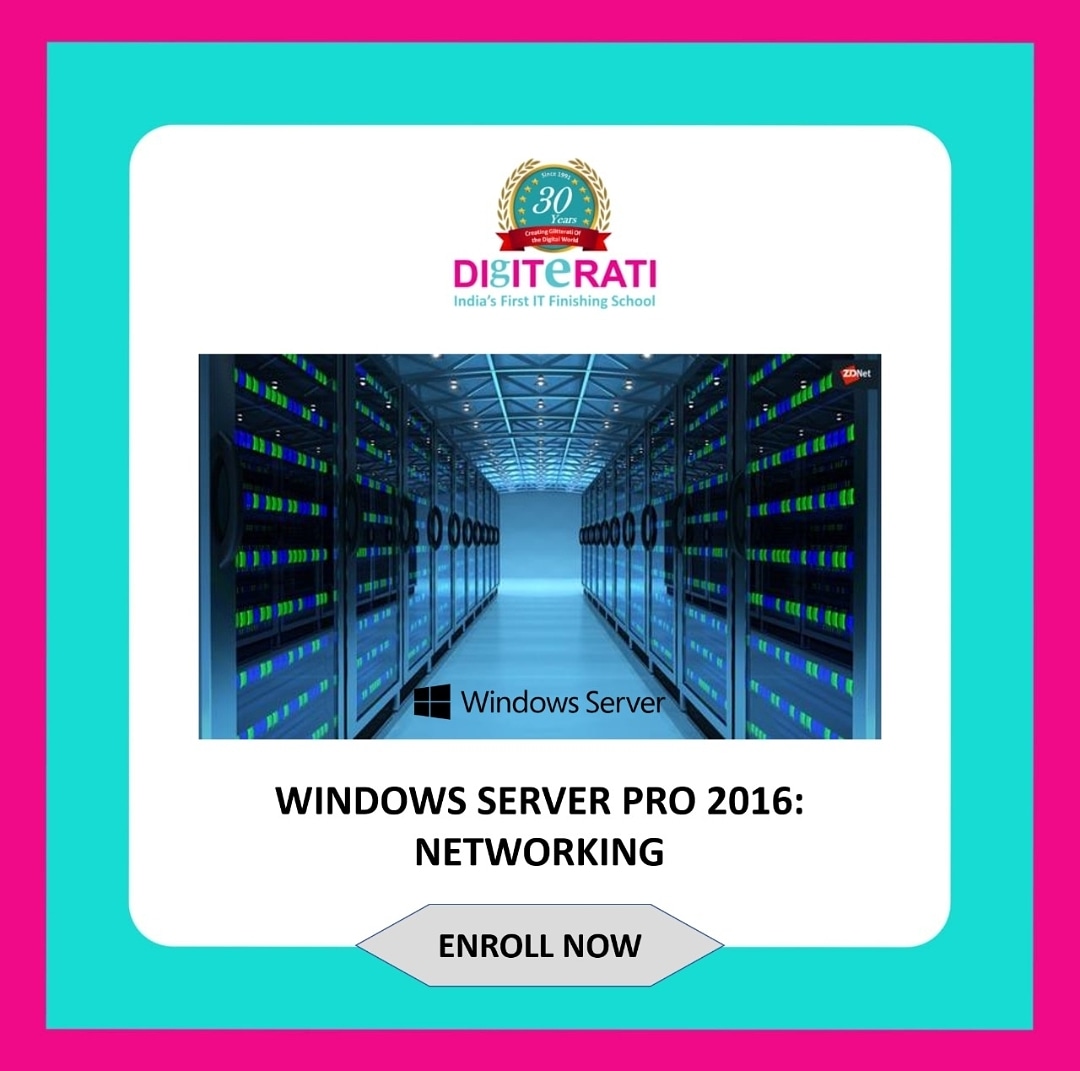 Digiteratian's tweet photo. TestOut Server Pro 2016: #Networking
Enroll Course: https://t.co/ZVQGaDhnov
#digiterati #eLearning #learning #onlinelearning #COURSES #Windows #Server #serverpro #Network #DNS #DHCP #IPAM #SDN #HNV #MCSA #Microsoft #operatingsystem #DigitalLearning #100DaysOfCode #upskill https://t.co/I0hgxjUxUR