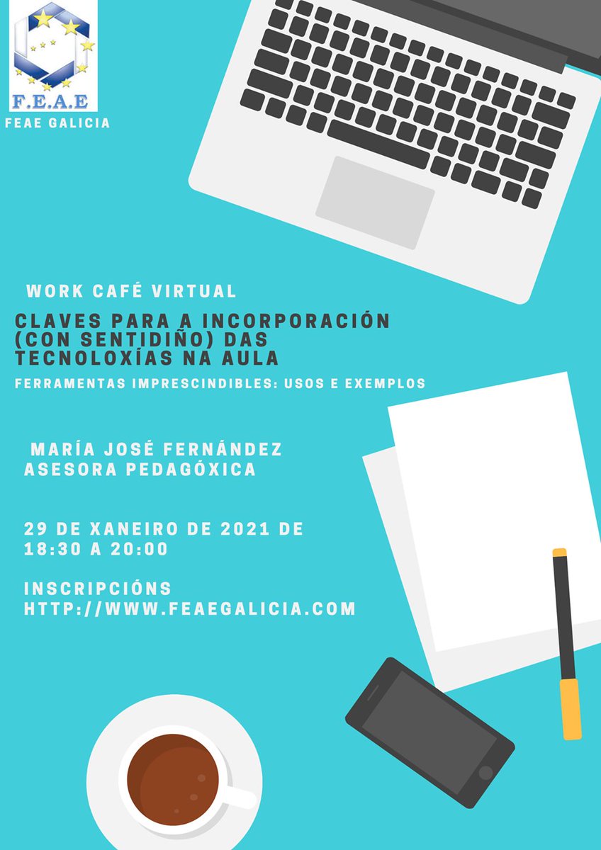 feaegalicia's tweet photo. Curso de balde para aqueles/as que precisan dun empuxón coas TIC.  ültimo día para anotarse en: https://t.co/0jDYWyQHp8 https://t.co/8yPdHRmmbz