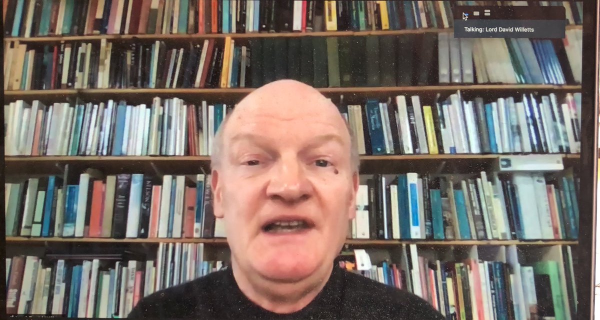 Now on to Lord Willetts (and his impressive bookshelves), who takes a different approach to that outlined in the recent HEPI paper by Alan Roff and calls instead for reforms to reduce the RAB charge - eg via a lower repayment threshold and a longer repayment term.