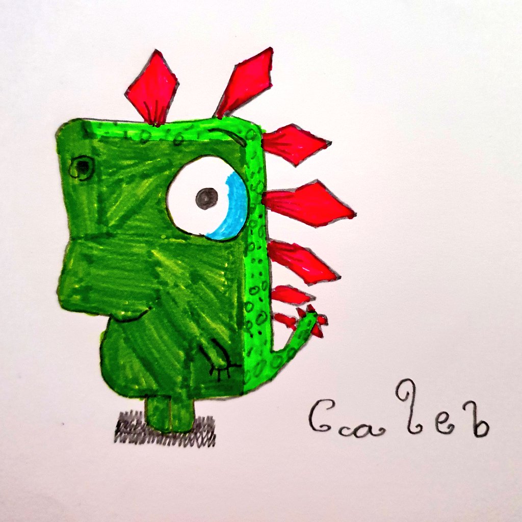 davinam1983's tweet photo. After doing his first @RobBiddulph online tutorial yesterday with school, he has definitely caught the bug, and has done another one in break time today!
#gregosaurus #DrawWithRob
@UptonClass5GD @UptonMeadows https://t.co/uwdBSmHMHw