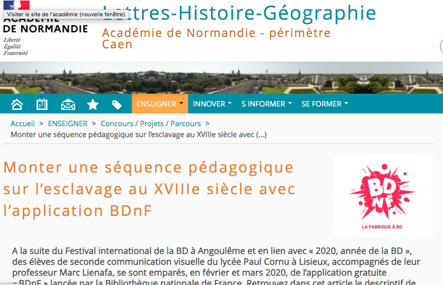 HDA_edu_num's tweet photo. Concours La Flamme de l'Égalité : un riche #ScénarioPédagogique et projet de classe @ac_normandie autour de l'application #BDNF sur la thématique de l'#esclavage.

✔️ Indexé sur #ÉduBase
https://t.co/AkH7D6yLXx

#Citoyenneté #2020BD
@cnmhe @DILCRAH @fondation_me @Marc_Lienafa https://t.co/0qyiCG6aeU