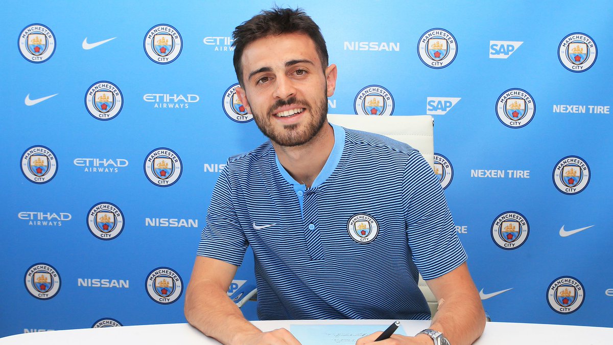 Bernardo Silva, 43 million. An integral part of the side, especially since 18/19, Bernardo has continually dazzled defences worldwide and has fully justified his price tag. Covers every blade of grass, fights for every ball. Winner.
