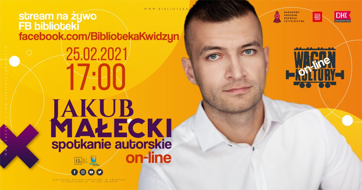 Spotkanie autorskie online z Jakubem Małeckim
facebook.com/events/1339054…