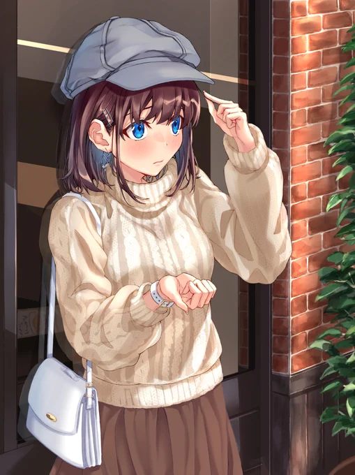 「・・・ちょっと早く来すぎちゃったかな?」 