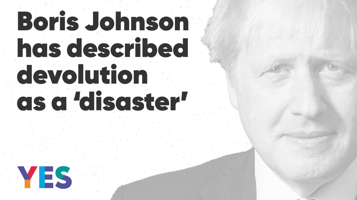 There's hardly enough space in an article to contain what Boris Johnson thinks of Scotland, devolution, Scottish spending, and the NHS... so here's a thread  Just a few months ago, Boris Johnson said devolution is "a disaster".