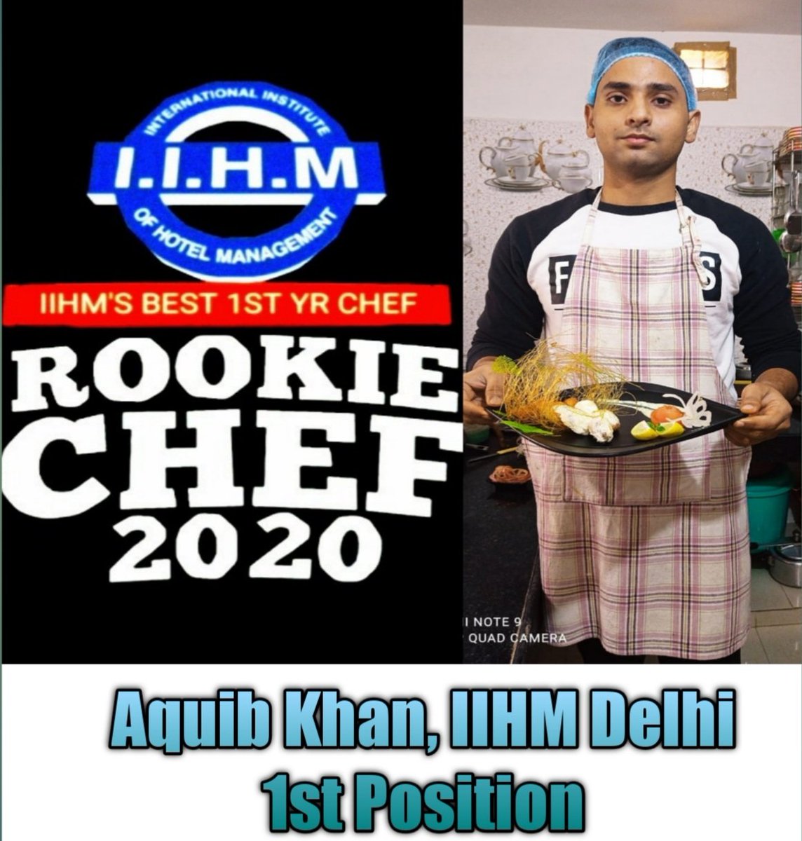 dipankariihm's tweet photo. Congratulations Aquib for securing 1st Position #result #Declare #Rookiechef  #ChefLife #ChefSpirit #Competition #IIHMBest3years #ForbesBestPlacetoStudy https://t.co/GjOszHEdwO