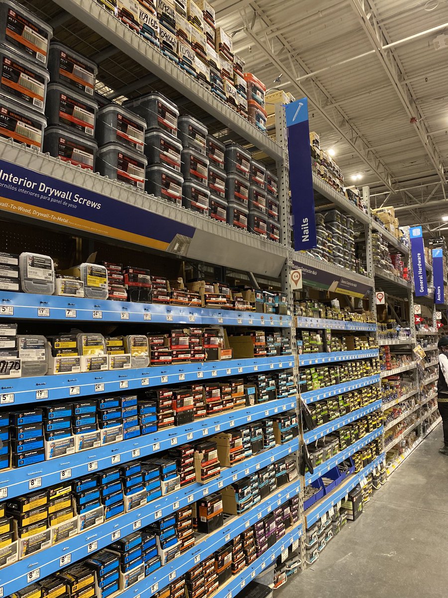 millslt1's tweet photo. Nails and screws ready for our customers in Lowe’s Bayonne NJ https://t.co/3HZzMPspyJ