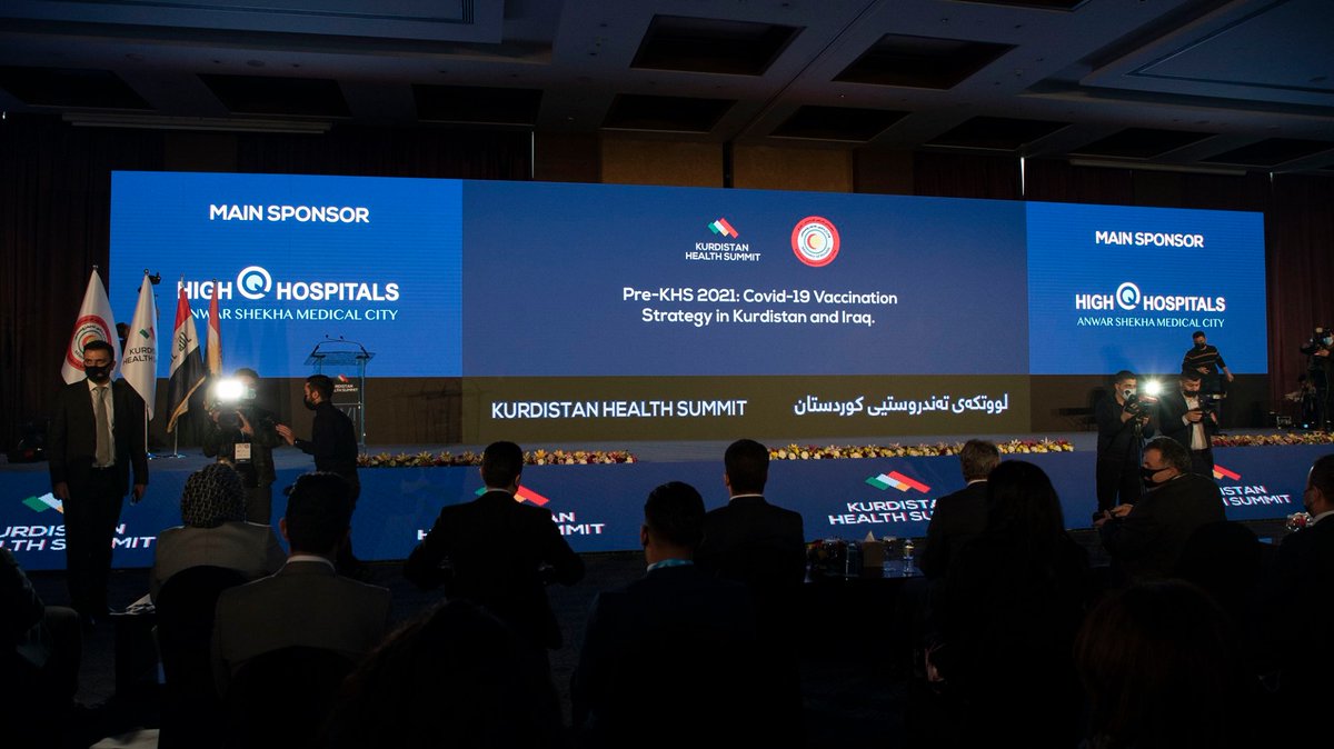 QaiwanGroup's tweet photo. Wednesday, 27/1/2021 
The Kurdistan Health Summit of confronting the corona virus and  COVID-19 Vaccination started its work in Erbil which was conducted under the sponsorship of Qaiwan Group 
#QaiwanGroup #QaiwanHealth #Covid19 #WHO #KRI #KRG #KHS #High_Q_Hospitals https://t.co/rMb8ahzUTq