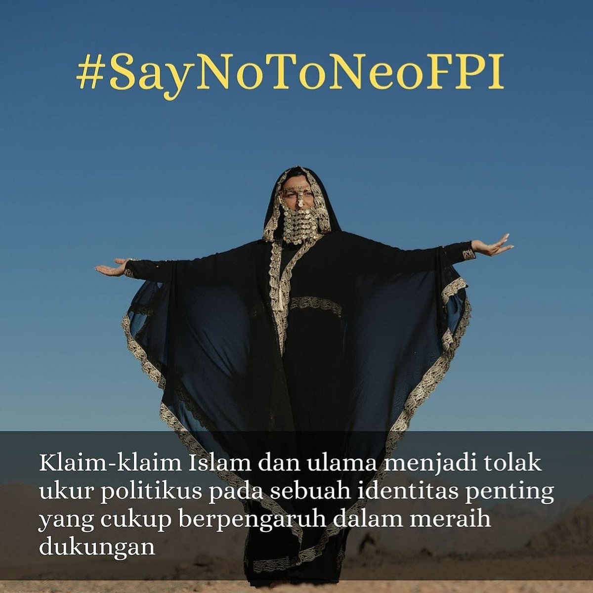 EndotSulis's tweet photo. Jangan ada rUang sedikitpUn bagi kelompok radikal dan intoleran Utk hidUp kembali di mUka bUmi ini #SayNoToNeoFPI #NKRITanpaFPI https://t.co/zc9bprXqO4